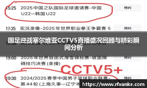 国足迎战塞尔维亚CCTV5直播盛况回顾与精彩瞬间分析